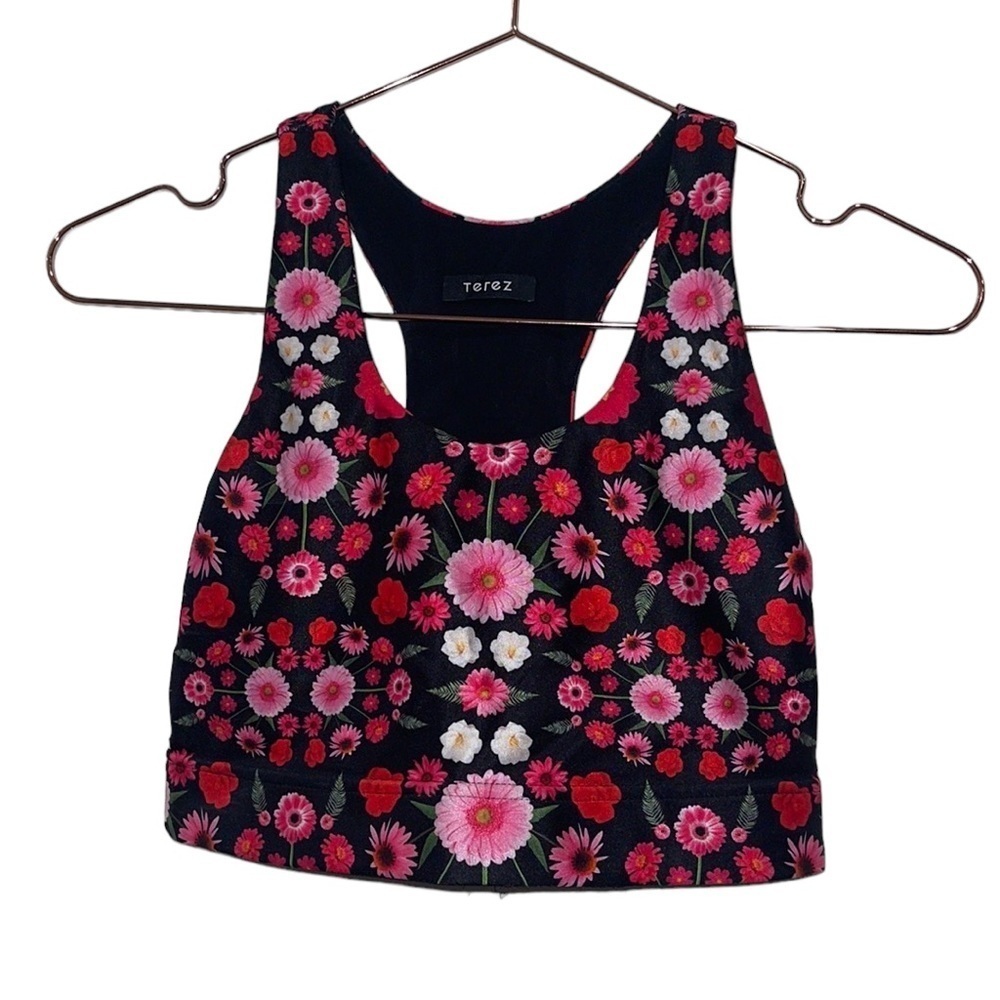 Terez floral sports bra